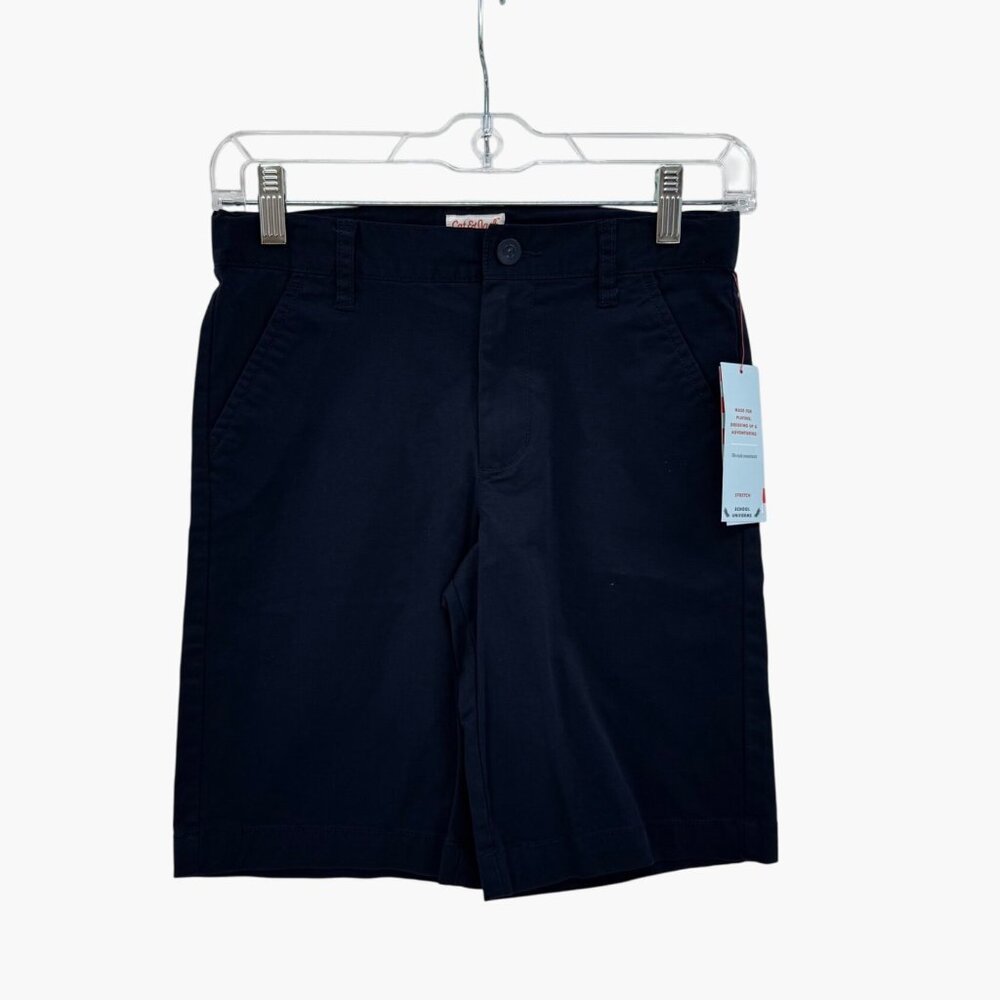 NEW Cat & Jack Boys' Chino Uniform Shorts - Navy - Size 10